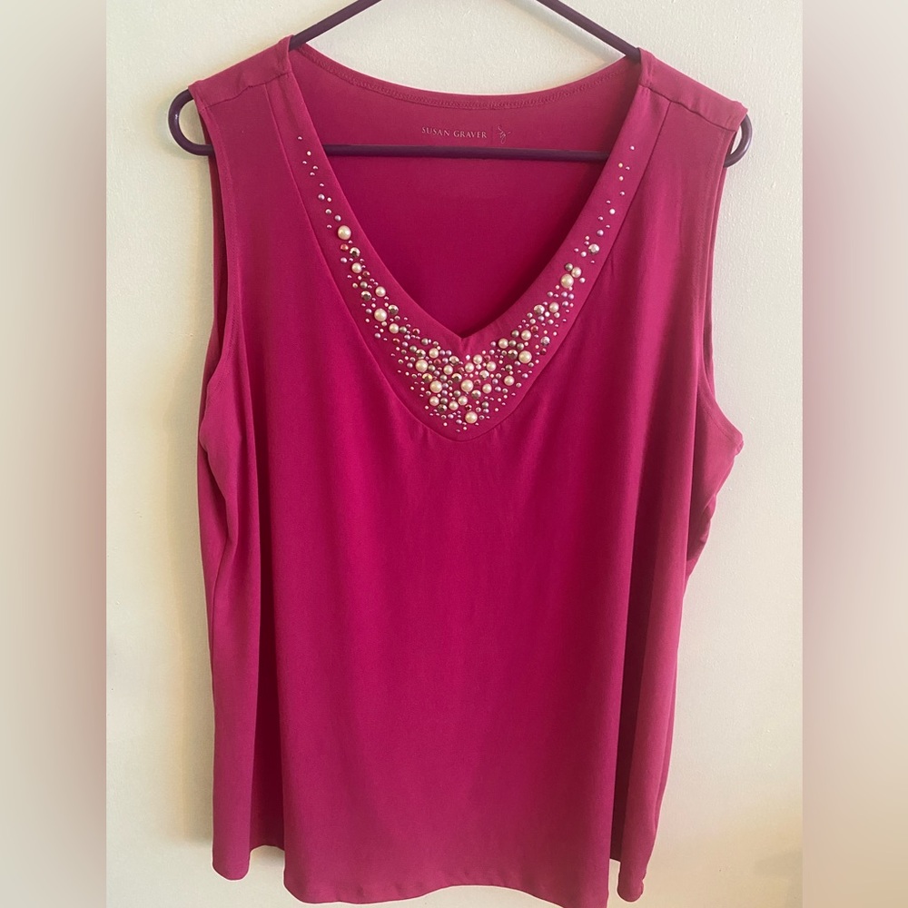 Susan Graver Pink Tank Top